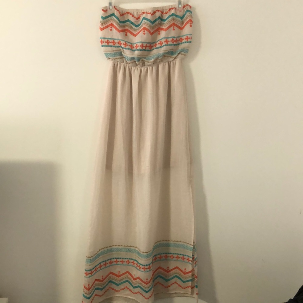 Mimi Chica Embroidered Maxi Dress